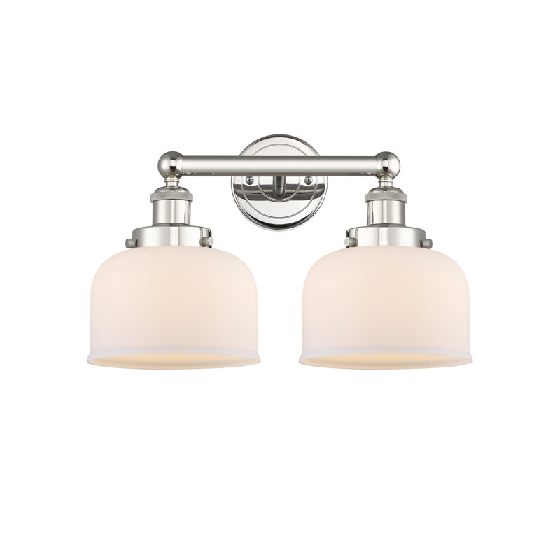 Arlester 2 - Light Dimmable Vanity Light, Matte White, Polished Nickel
