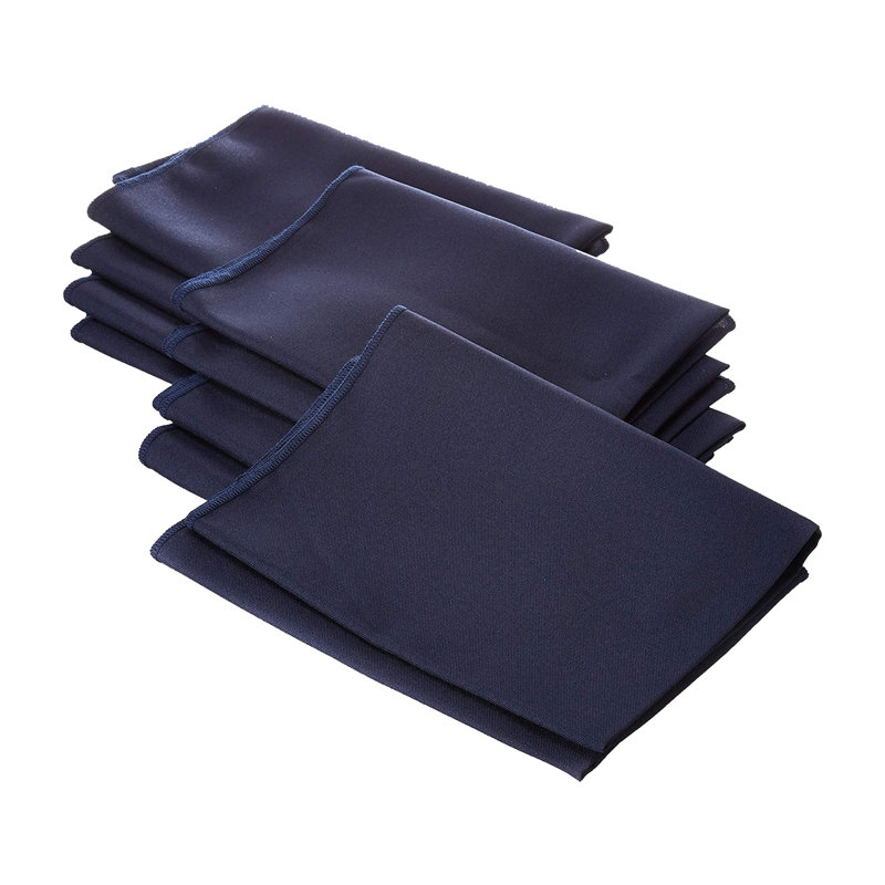 Polyester Square Napkin - Basics by Wayfair™, Navy, Set of 10