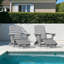 Chaise Adirondack pliable à texture bois avec repose-pieds et dossier réglable-511322072