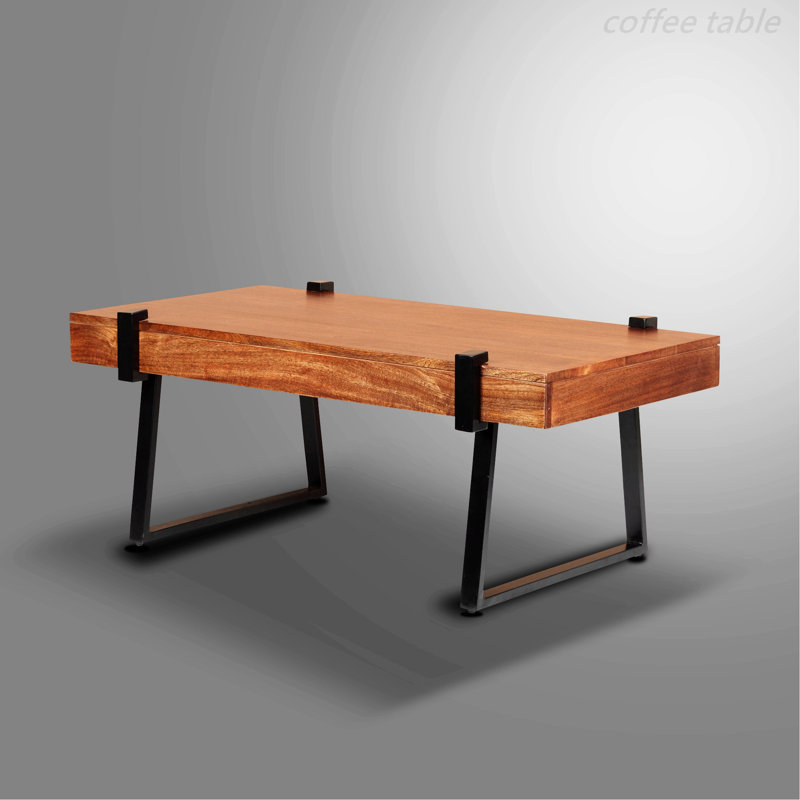 Solid Wood Top Coffee Table