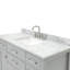 Ensemble de meuble-lavabo simple 48 po avec plateau en marbre de Carrare Aberdeenshire-85364498