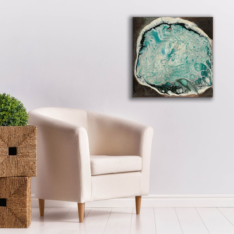  «Atlantis 1» par Alicia Ludwig, art mural sur toile, 26 po x 26 po