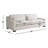 Toscani Brooklyn 96" Sofa in High Performance Monique Linen Fabric