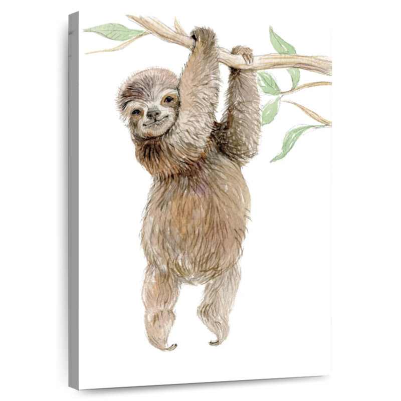 Playful Baby Sloth, 24" H x 16" W