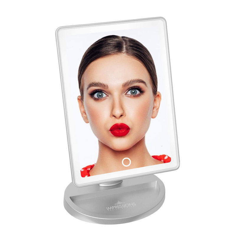 Miroir de maquillage tactile Touch Infinity, Argent