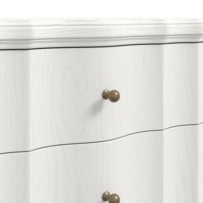 Haven 3 - Drawer Nightstand, White