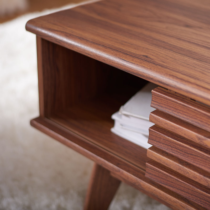 Table basse avec rangement Jernej, Brun
