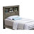 Tranquil Gray Transitional Bed For Comfort