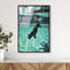 Oliver Gal Panther Swim Animals - Framed Acrylic Glass Wall Art-1387683356-1387683359