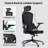 Heavy Duty Ergonomic Desk Office Chair, High Back Home Computer Chair With Headrest  And Adjustable Swivel 3D Armrests For Comfort  Adjustable Lumbar Supports Up To 350Lbs-1237796681-1237796684
