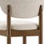Chaise d'appoint rembourrée en bois massif-128932285