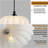 Milk Glass Flower Pendant Light Adjustable Hanging lamp-1735530460