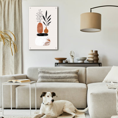 Art mural en verre Winston Porter «Abstract Minimalist Shapes No 2» par Andreas Magnusson