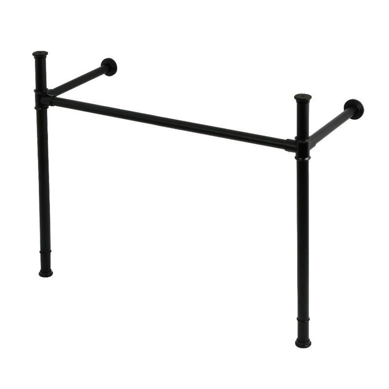 Pieds de lavabo console en acier inoxydable Kingston Brass VPB34410, Noir mat