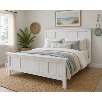 Monaco - Bed - Queen - Blanc Finish