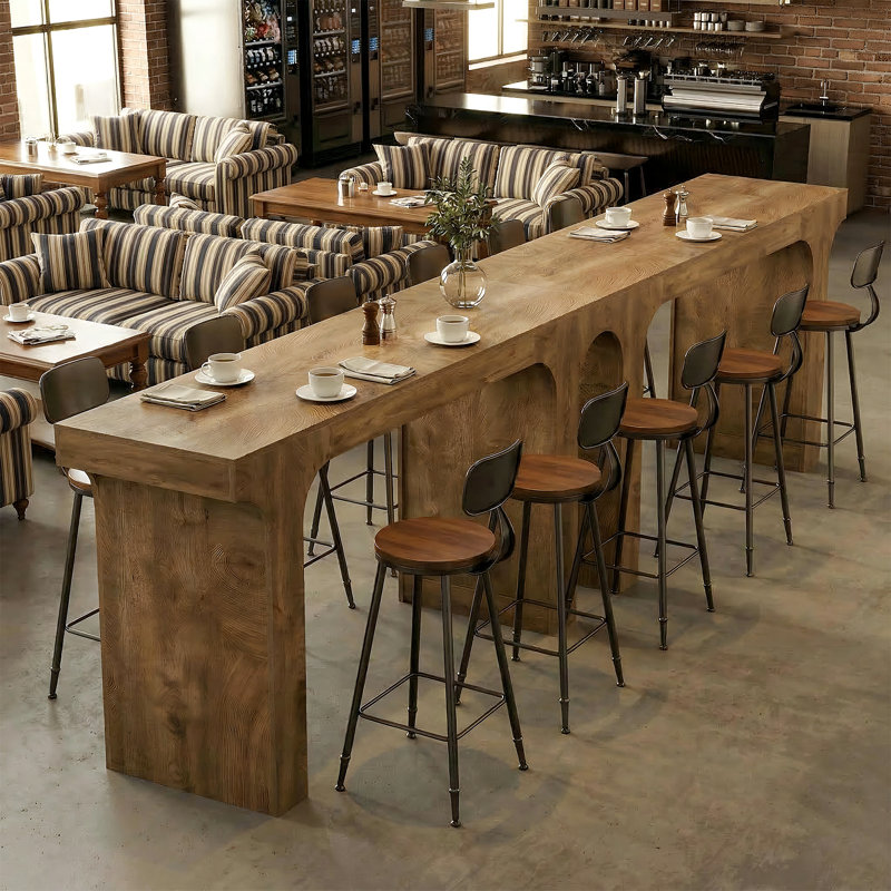 63-Inch Long Counter Height Bar Table