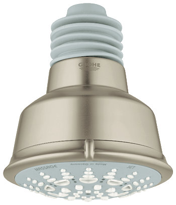 Relexa Rustic Shower Head, Brushed Nickel