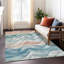 Tapis sarcelle intérieur / extérieur lavable à la machine Claudian ACN1623-109535764