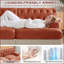 Ensemble de canapés Chesterfield 2 pièces en velours capitonné-1172525370
