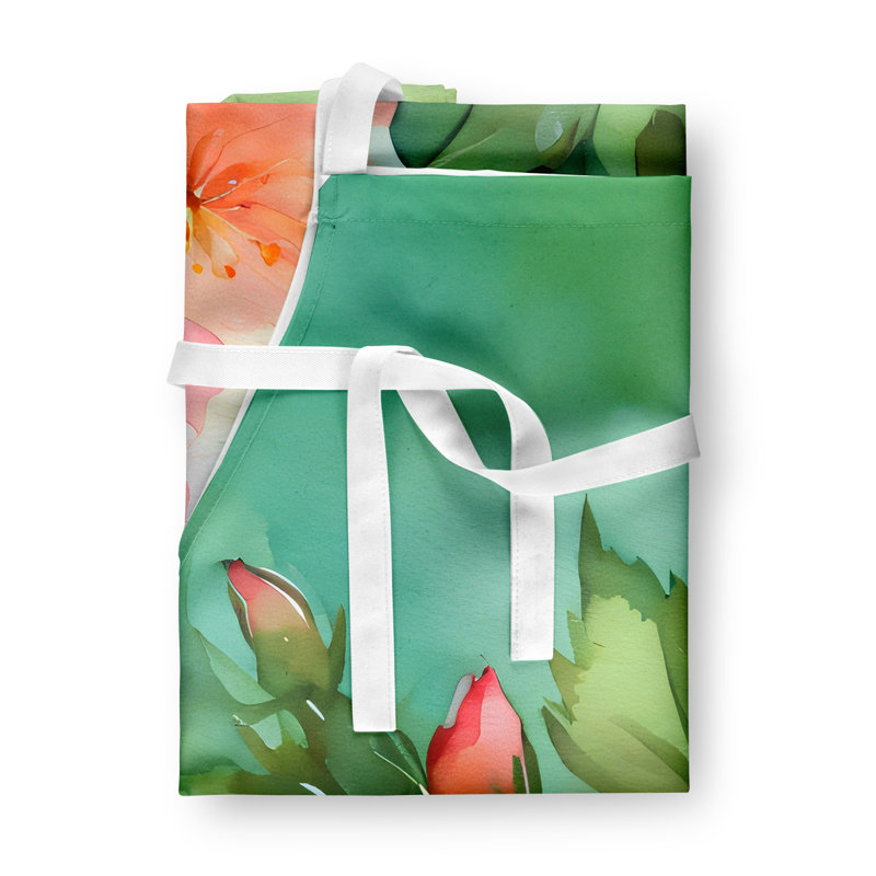 Iris du Tennessee en tablier aquarelle, Rose Cherokee rose