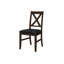 Chaise de salle à manger, ensemble de 2, salle à manger, cuisine, côté, rembourré, aspect cuir, transitionnel