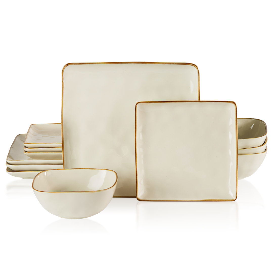 Famiware  12 Piece Stoneware Dinnerware Set - Service for 4 Famiware 