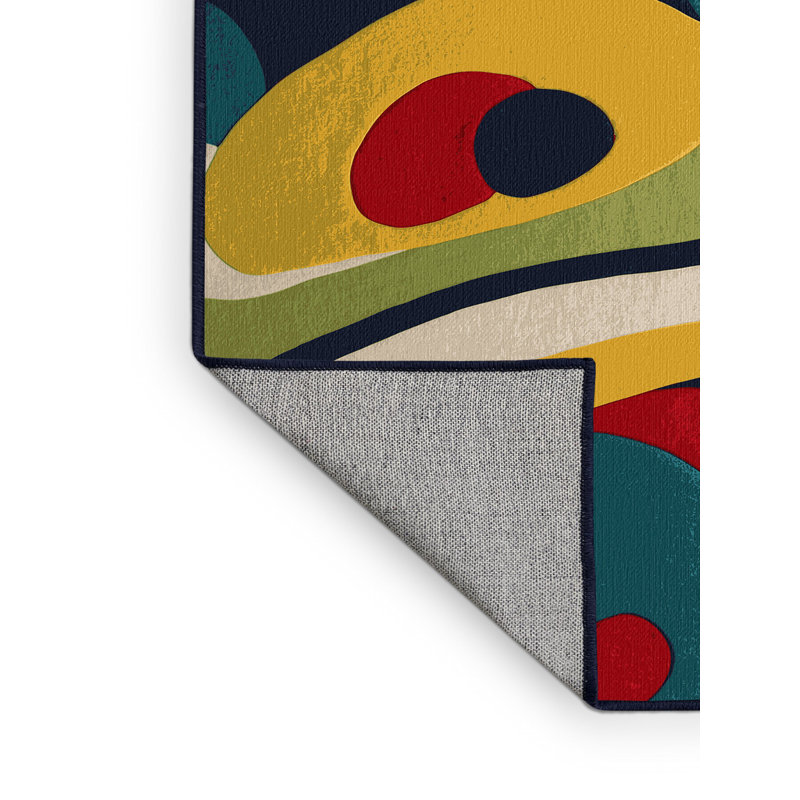 Retro Snap Rug, Round 8'