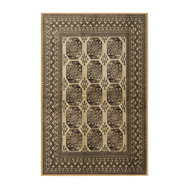 Tapis olive Southwestern, Rectangle 5 pi x 7 pi