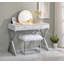 Miroir d'appoint ACME Alma, finition blanche