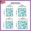 Couvre-lit matelassé fleurs bleu sarcelle toutes tailles-126083602