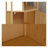 41-inch Multi-scene Use Large Capacity Single Door Locker with One Shelf - Natural Bamboo