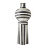 Colbert Vase-Black/White