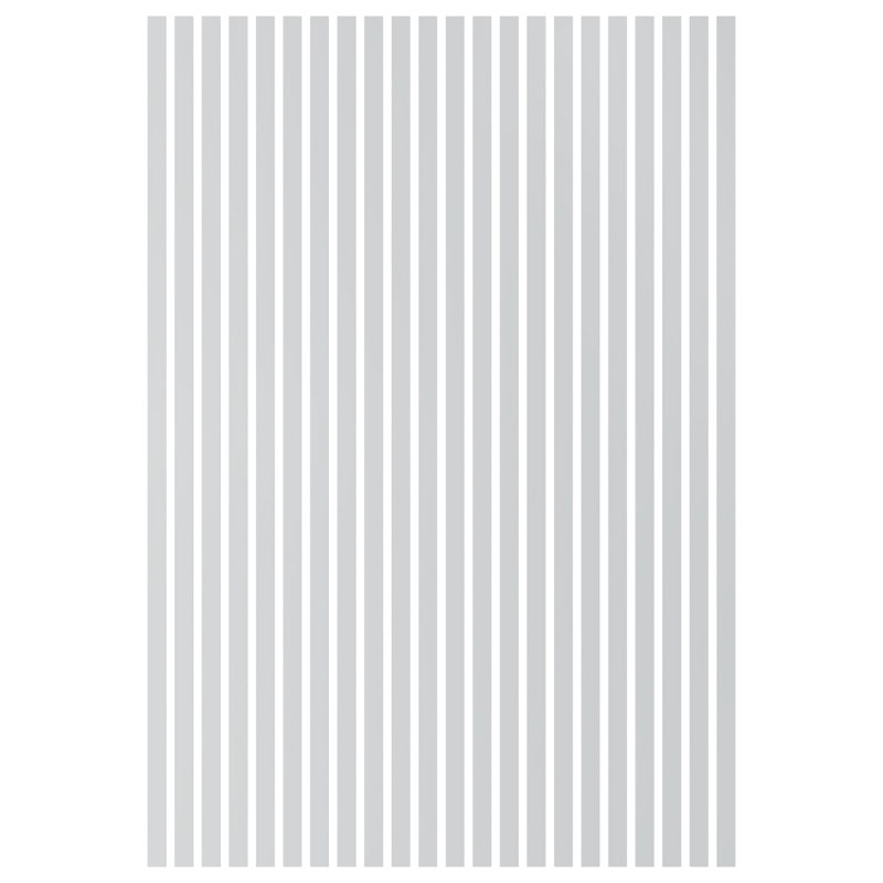 Adjustable Acrylic Slat Wall Panel Kit, White, 94" H x 44" W