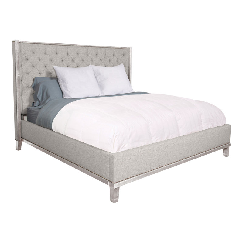 Michael Weiss Barrett King Bed, Tarbee Dove, Dove Gray, Yes