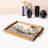 Elegant Glass Tray, 19.7 x 11.4 x 1.4 inches | 100% Durable Glass Construction | Easy to Clean with Damp Cloth | Ideal for Serving, Decorative Display, and Organizing | Stylish Addition to Home Décor-1086734078