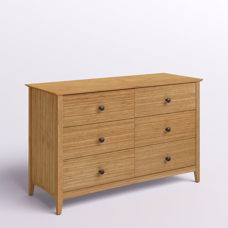 Antonios Solid Wood 52'' W 6 - Drawer Dresser