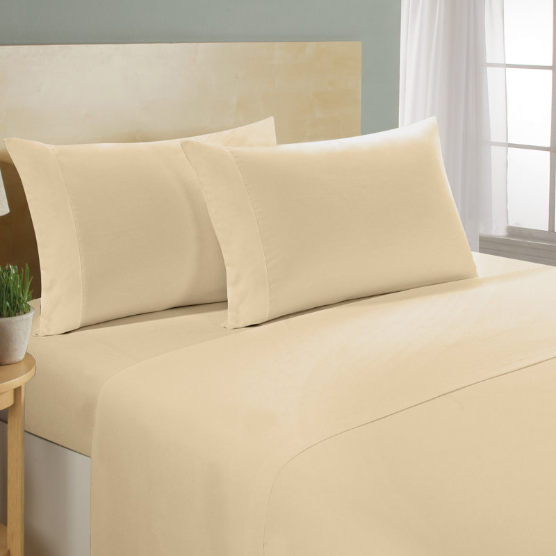 Ensemble de draps en coton à 100 % à densité de tissage de 1000 fils de la collection Milan, Taupe