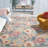 Orilla Tufted Wool/Cotton Floral Rug in Gray/Pink-34577631