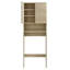 Armoire de rangement pour salle de bain en travertin