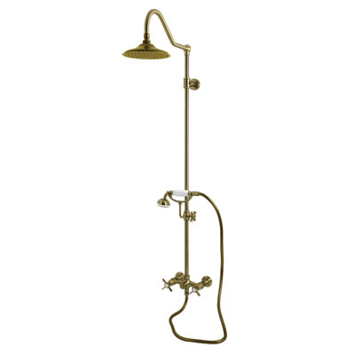 Kingston Brass Essx Wall Mount Rain Drop Shower System
