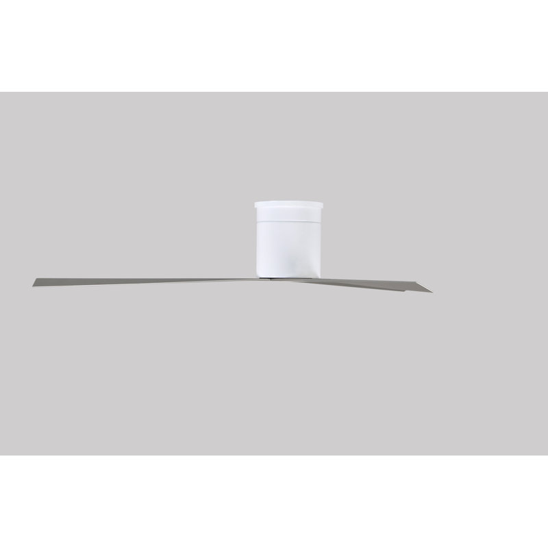 Eliza Ceiling Fan, Brushed Nickel, Gloss White