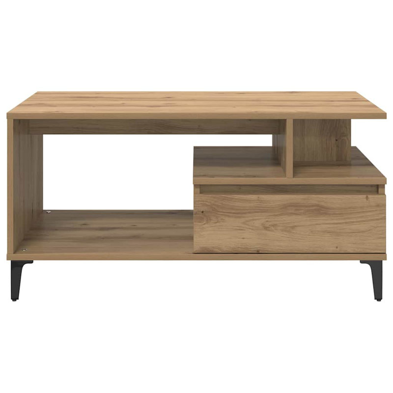 Coffee Table with Storage, Oak