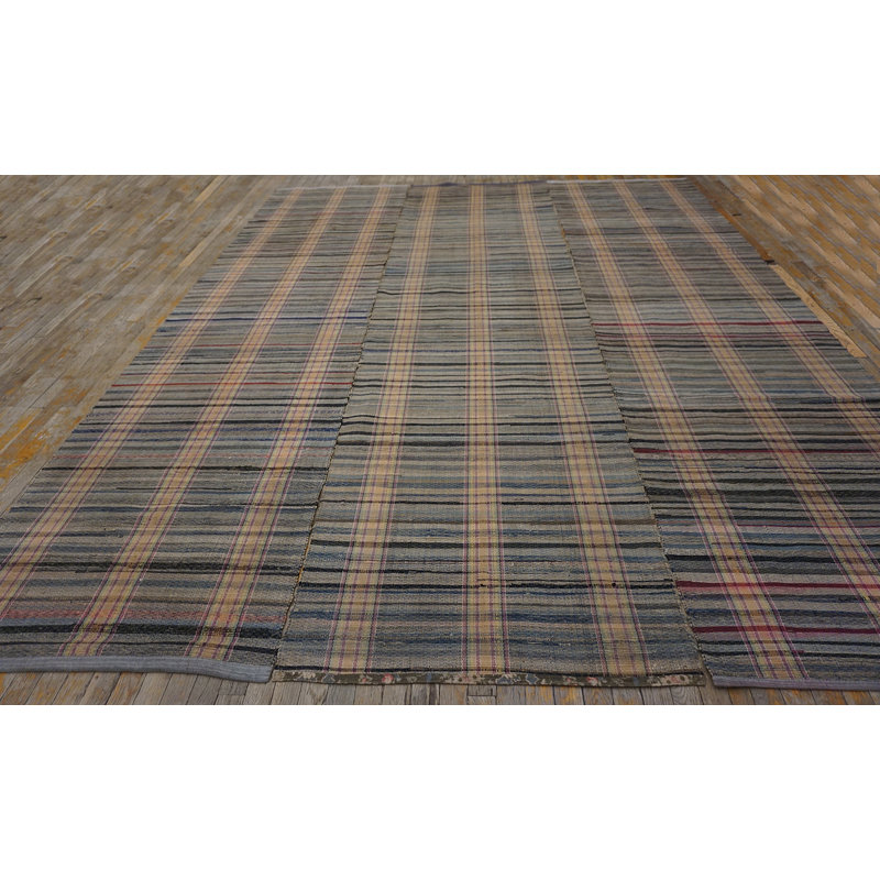 Antique American Rag Flat Weave Rug