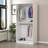 Modern White Wardrobe, 100% Melamine Coated Particle Board, 35.4 x 74.8 x 20.5 inches | Durable & Stylish Storage Solution for Any Bedroom | Sleek Design with Ample Space for Clothes & Accessories-1023002344-1023002345