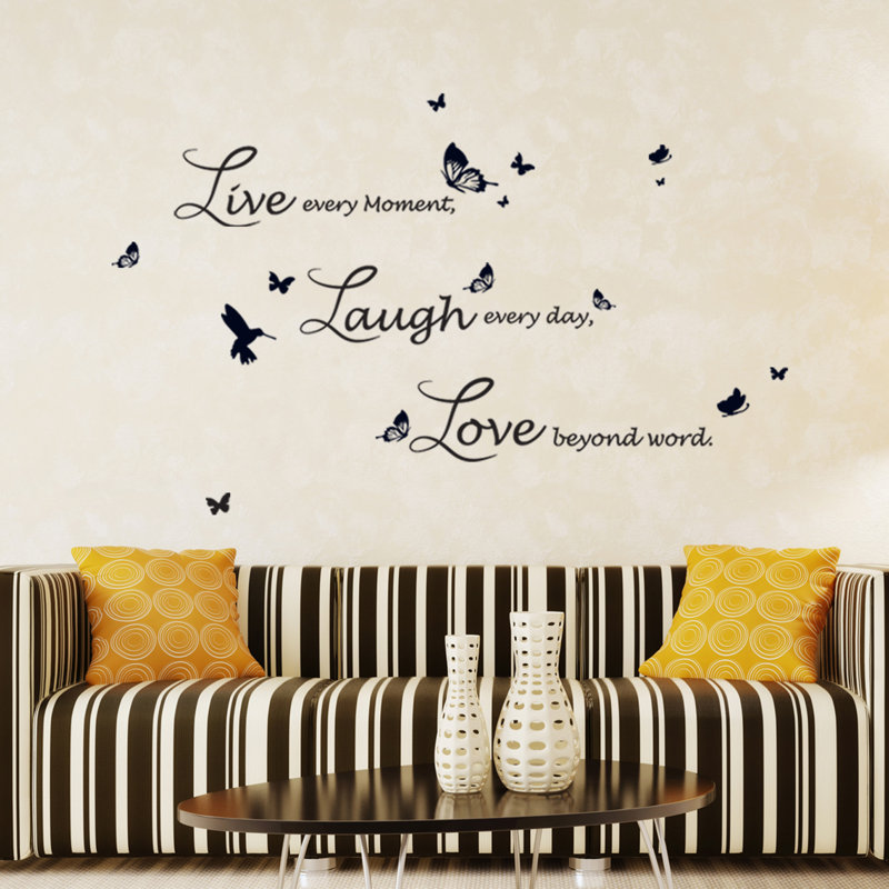 Adhésif décoratif « Live Laugh Love » Lucida
