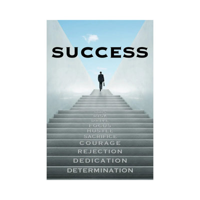 Staircase To Success - Print on Canvas