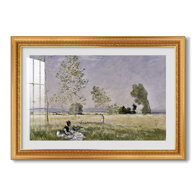 Été (L'été), 1874 - Claude Monet - Toile encadrée sur mesure, Yes, Ornate Venetian Gold, 25X35