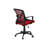 Contemporary Ergonomic Red Mesh Office Chair With Adjustable Height And Swivel For Comfortable Work Or Gaming