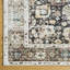 Tapis oriental rectangulaire en polyester lavable à la machine brun / gris Thornell-2027425906