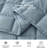 Square Stitch Embroidered Microfiber Quilt Set-88061300-88061301